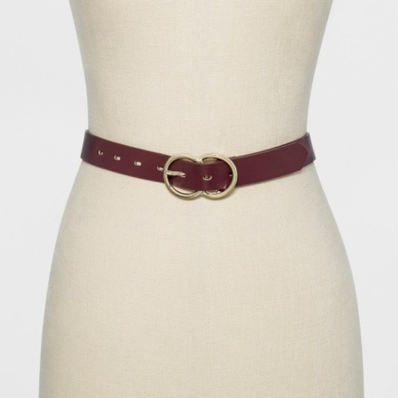 burgundy belt womens